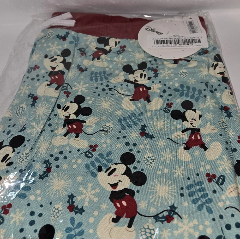 ❄️ Little Sleepies Men’s Mickey’s Wonderland Pajama Pants – Size L | New in Bag - Picture 1 of 4